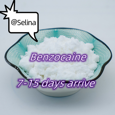 CAS 94-09-7 สารเคมีในการวิจัยผง Benzocaine Powder 99.9% ความบริสุทธิ์